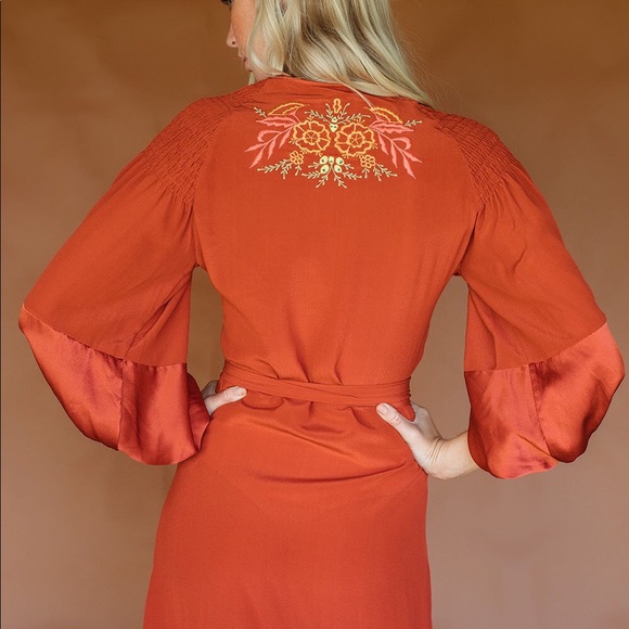 Chasing Unicorns Moonlight Serenade Silk Maxi NWT - Picture 3 of 8